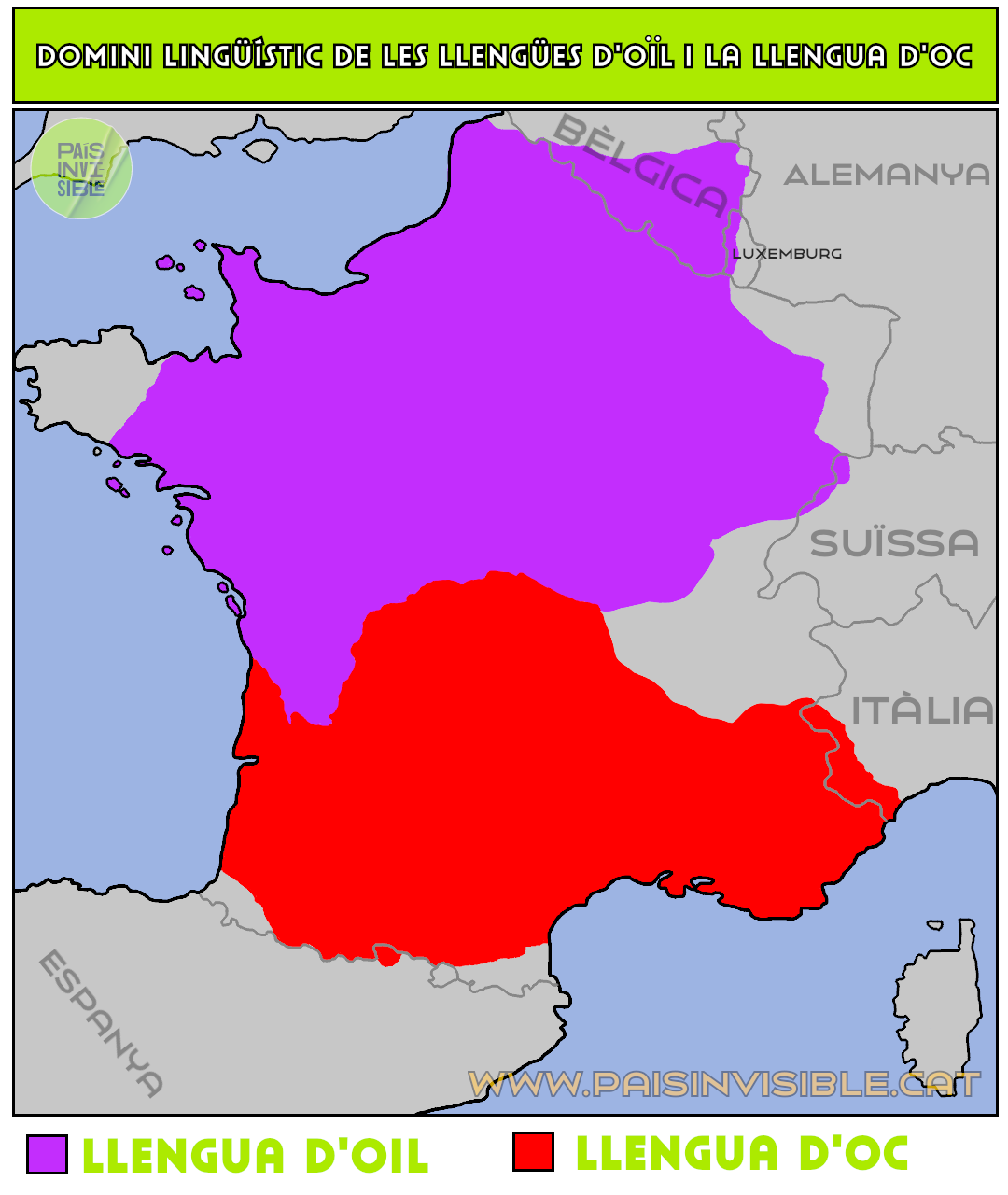 Domini Lingüístic de les llengües d'oïl i la llengua d'oc